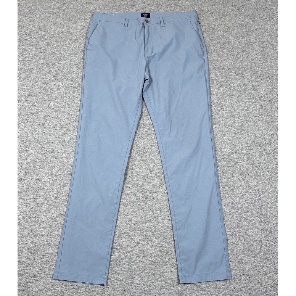 UNTUCKit Pants Mens Size 35x34 Blue Traveler Slim Performance Preppy City Chino